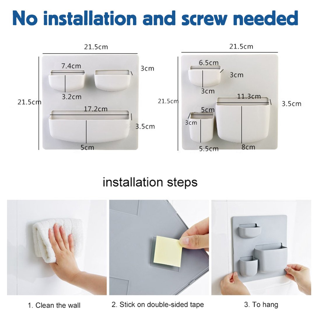LRAAL Self-Adhesive Wall Mounted Pencil Caddy