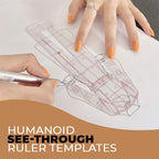 Fashion Designer’s Sketch Template Ruler Set