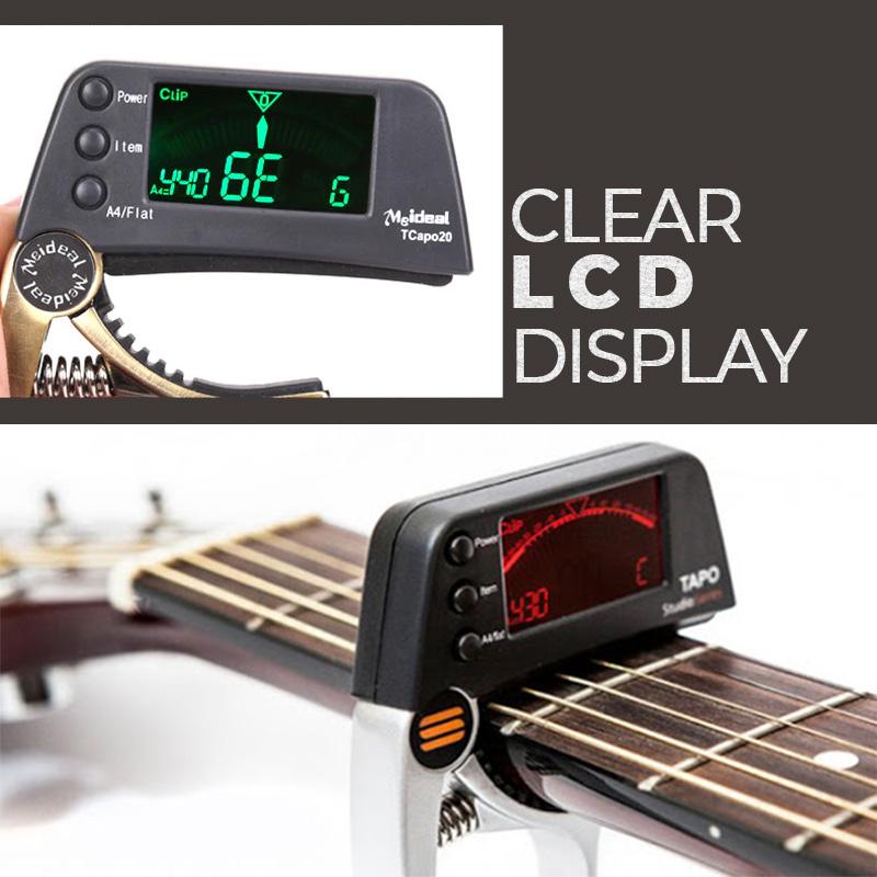 Digital Guitar Capo & Tuner with LCD Display