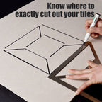 KIXX Multifunction Floor Drain Triangle Ruler