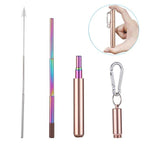 Environment Friendly Stainless Steel Telescopic Straw Kit