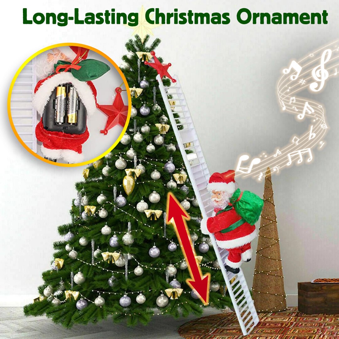 Hoholiday! Climbing Santa Christmas Decor