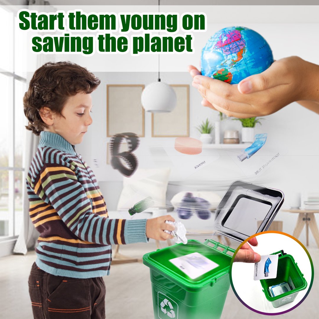 YHZR Kids Garbage Sorting Bins Toy