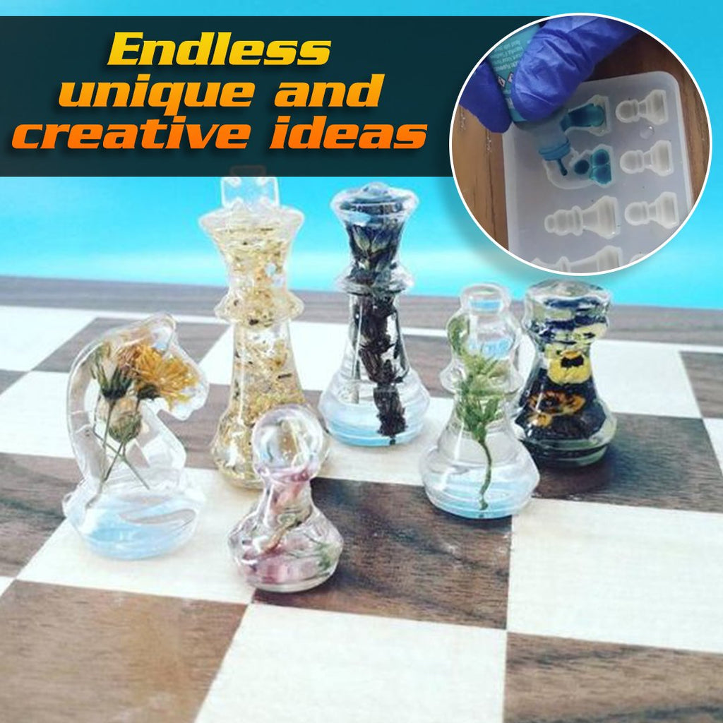 U-niq  Chess Pieces Set Silicone Mold (2 Set)