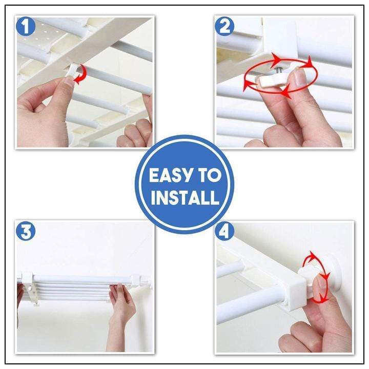 MagicShelf™ Adjustable Drill-Free Cabinet Storage Rack