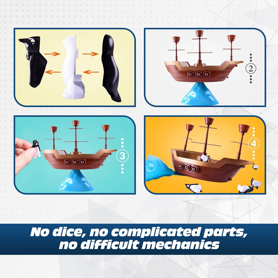 CrazyGames Penguin Pirate Ship Balance Game