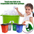 YHZR Kids Garbage Sorting Bins Toy