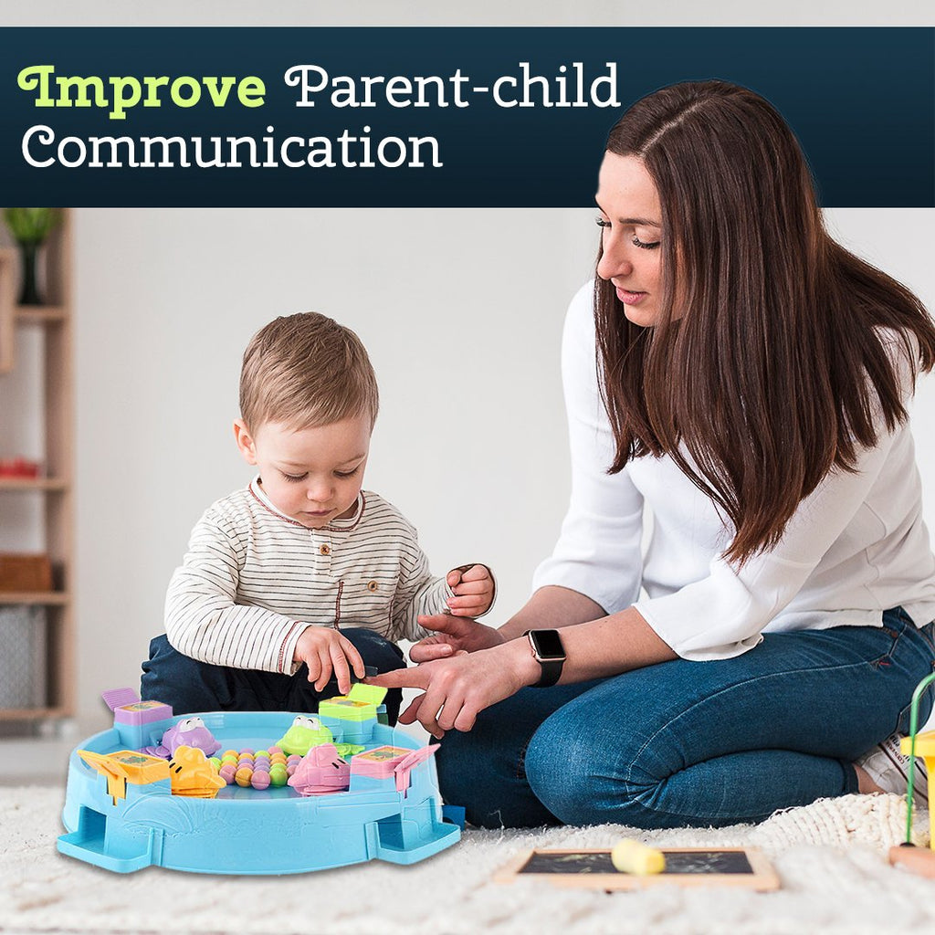 PuzzleTop Frog Swallowing Beads Board Game