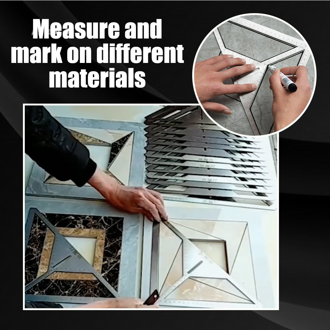 KIXX Multifunction Floor Drain Triangle Ruler
