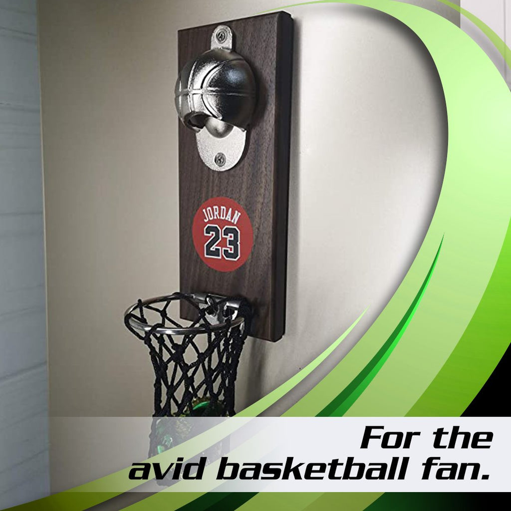 SportsQ Wall Mounted Basketball Bottle Opener