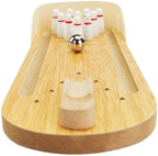 Small Strikes Mini Wooden Desktop Bowling Game