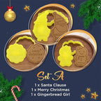Food Fan Christmas Cookie Mold Set