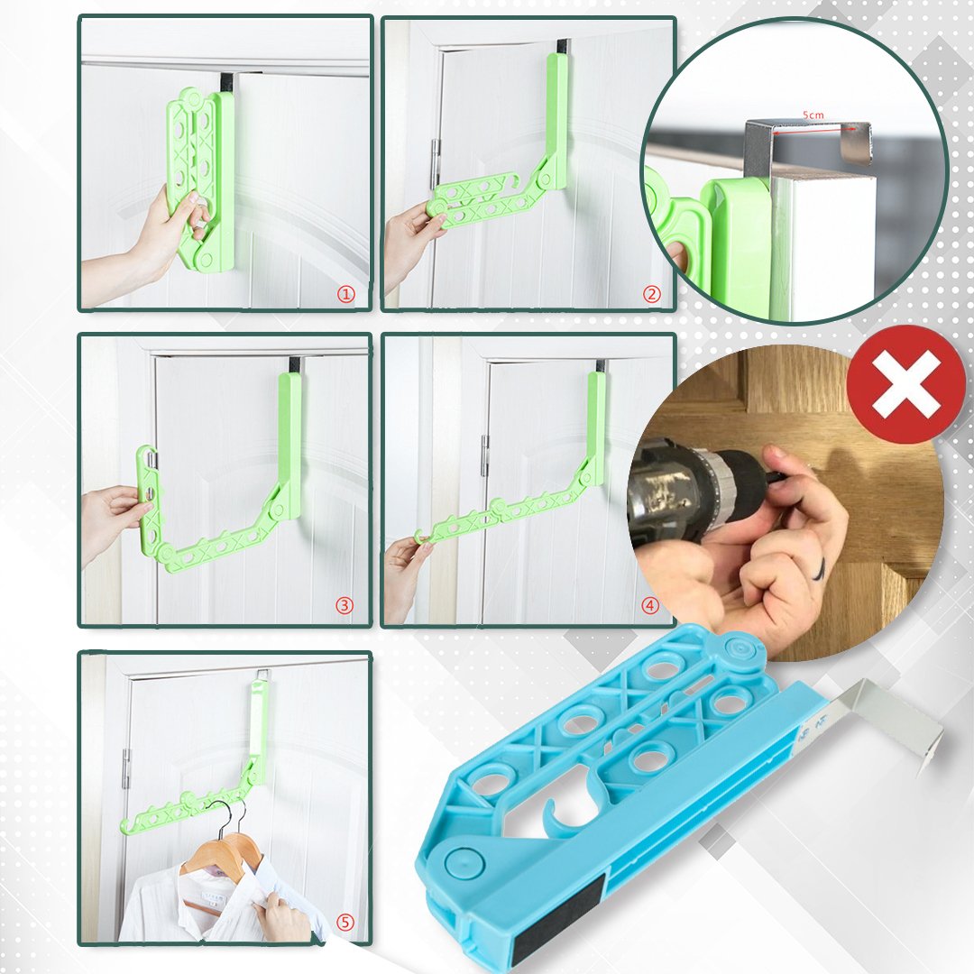 THZ Mounted Door Valet Folding Hanger