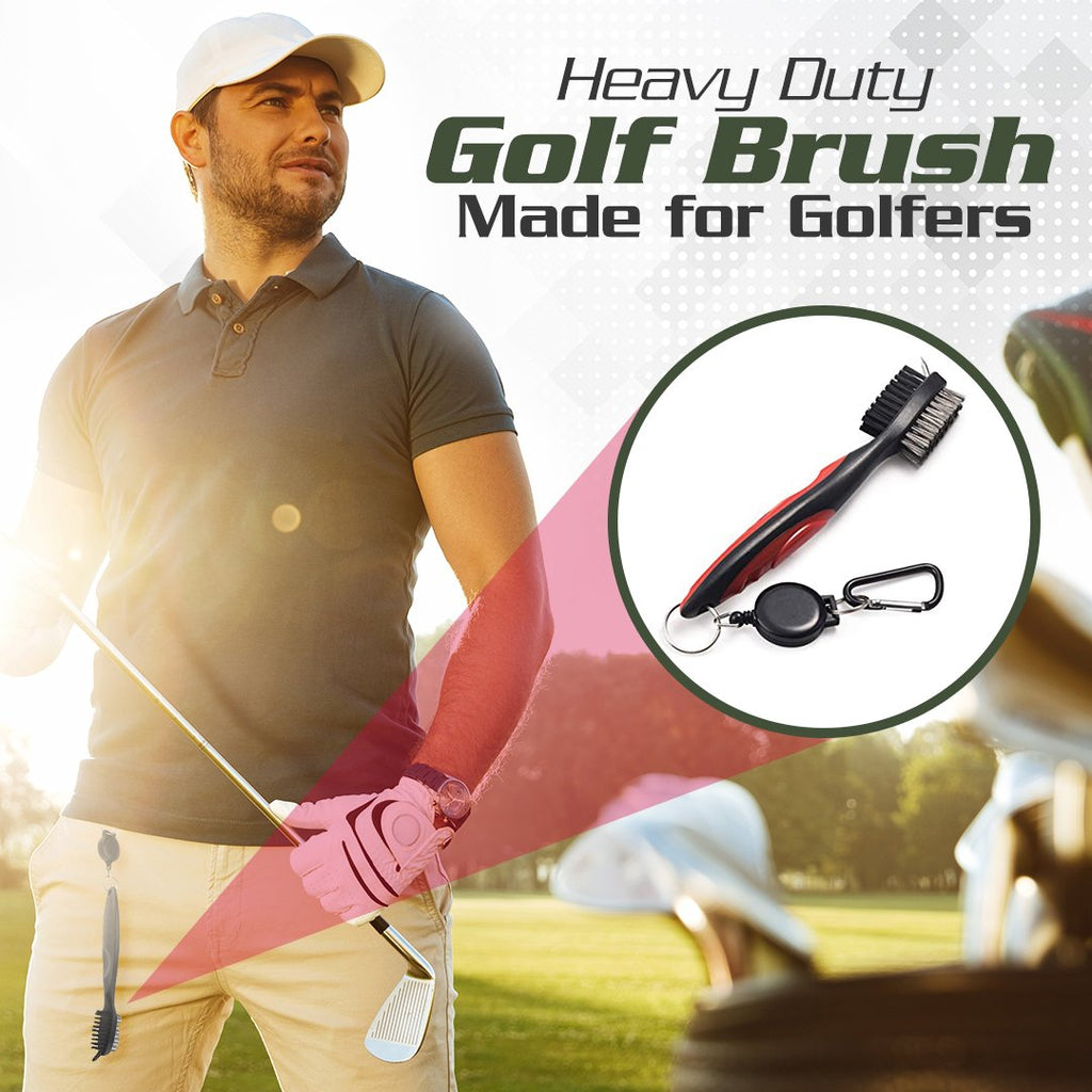 GolfClub+ Cleaning Brush with Retractable Clip