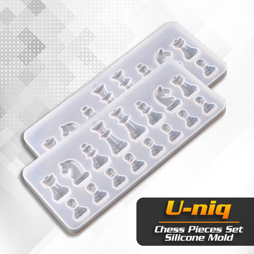 U-niq  Chess Pieces Set Silicone Mold (2 Set)