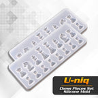U-niq  Chess Pieces Set Silicone Mold (2 Set)
