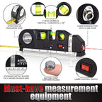 HomeLife 4-in-1 Laser Level Cross Line Ruler