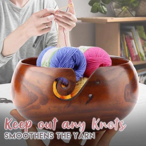Rosewood Yarn Bowl