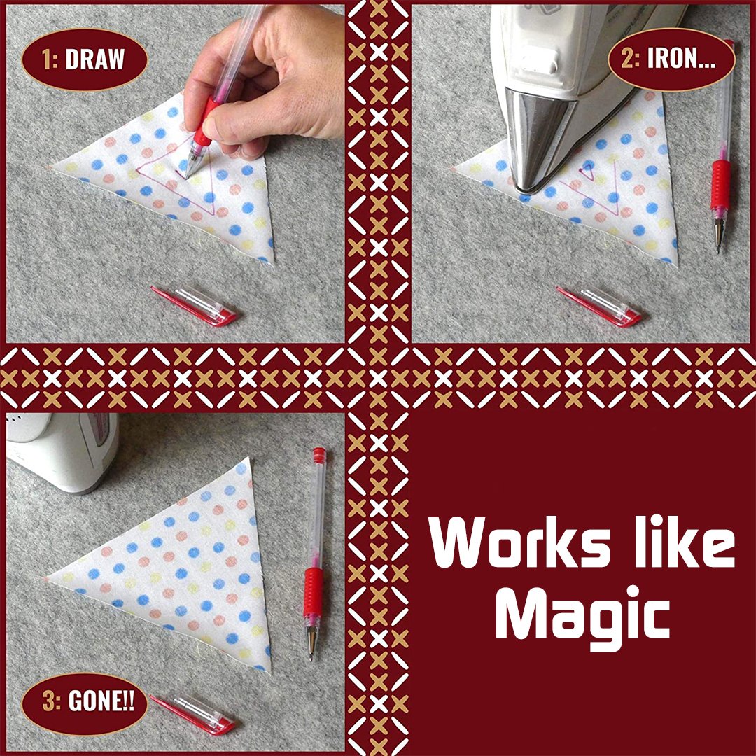 UltraPEN Heat Erasable Fabric Marker (Pen+10pcs Ink)