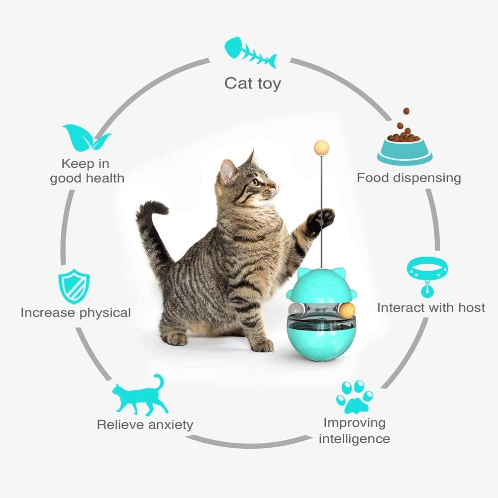 Interactive Track Ball Cat Feeder