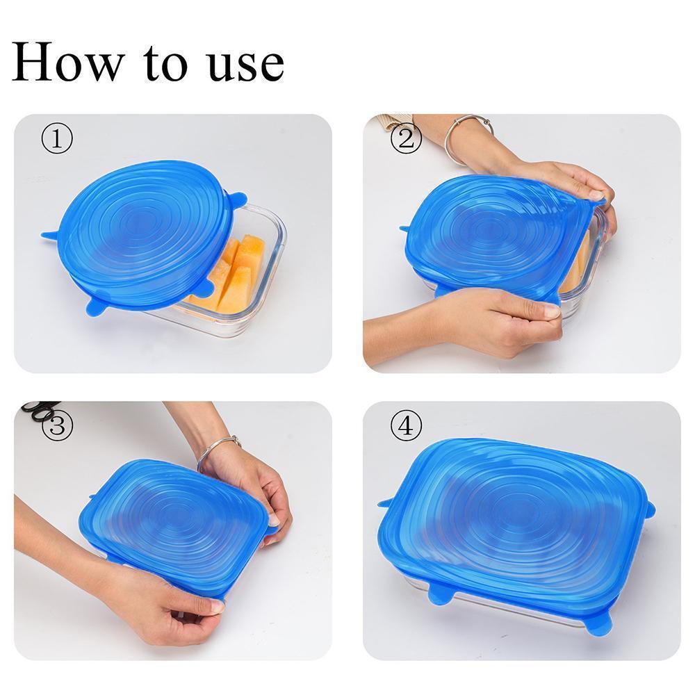 Zero-Waste™ Reusable Lids - 6 Piece Set