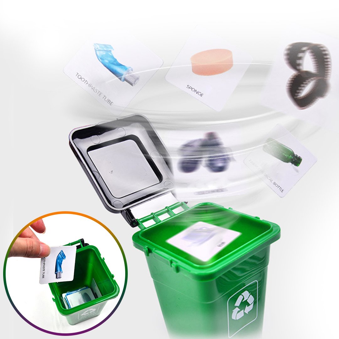 YHZR Kids Garbage Sorting Bins Toy