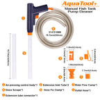 AquaTool+ Manual Fish Tank Pump Cleaner