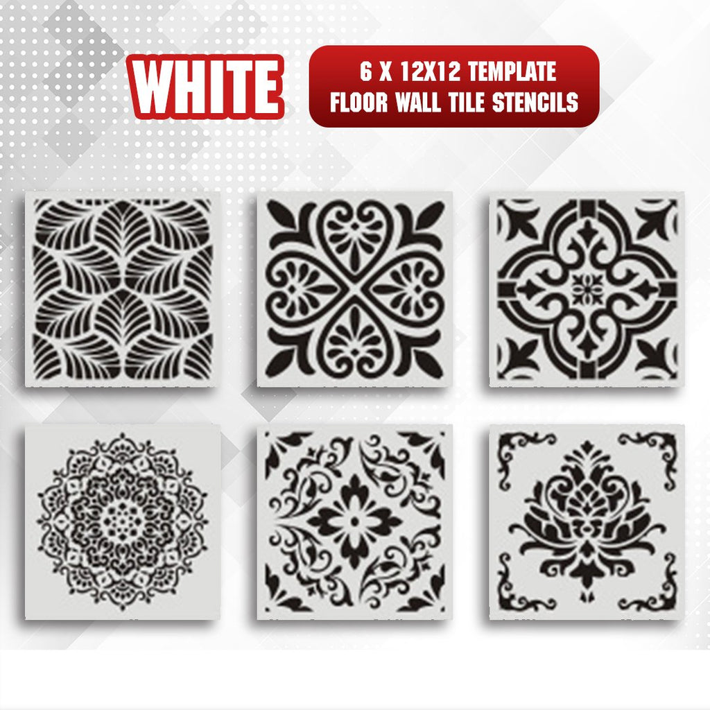 HMNZ 12x12 Template Floor Wall Tile Stencil