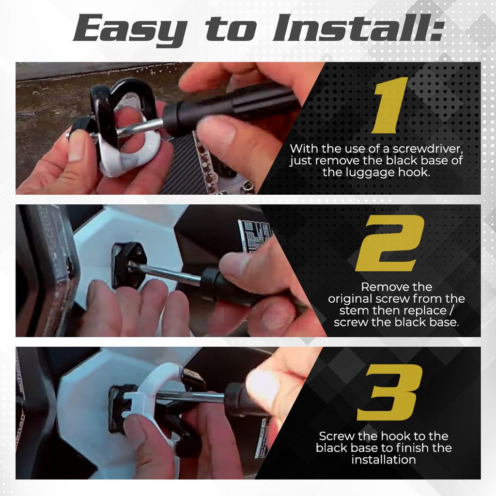 RideSAFE+ Motorcycle Luggage Hook