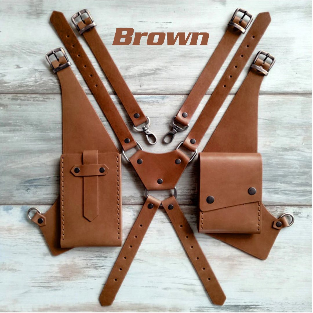 PrimeLeather Steampunk Holster Bag