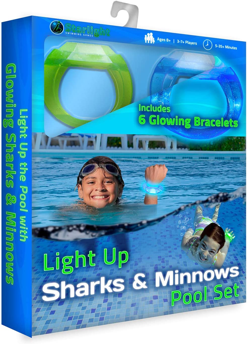 GLOSwim LED Pool Tag Bracelets