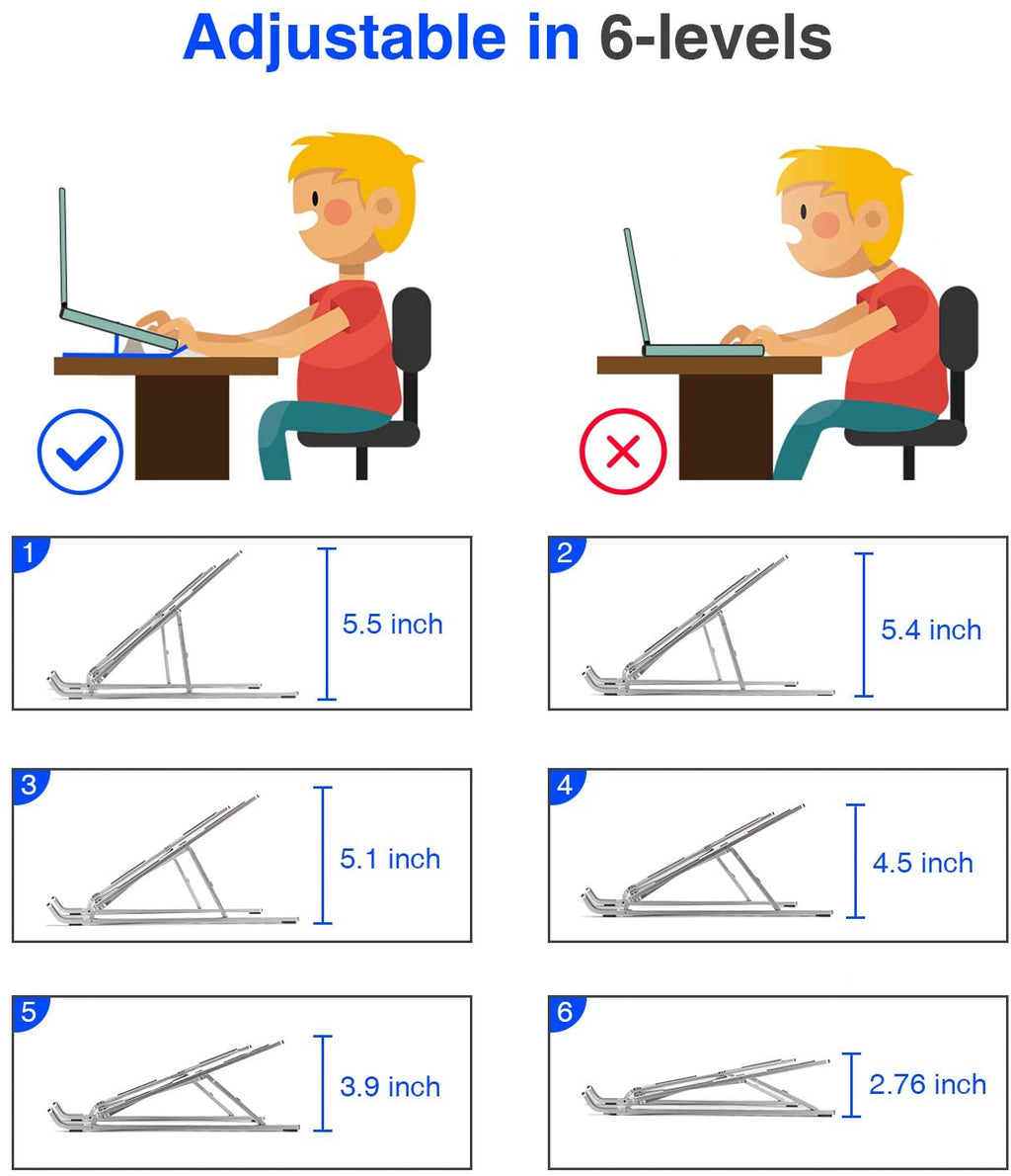 VisuaFold Adjustable Laptop Stand
