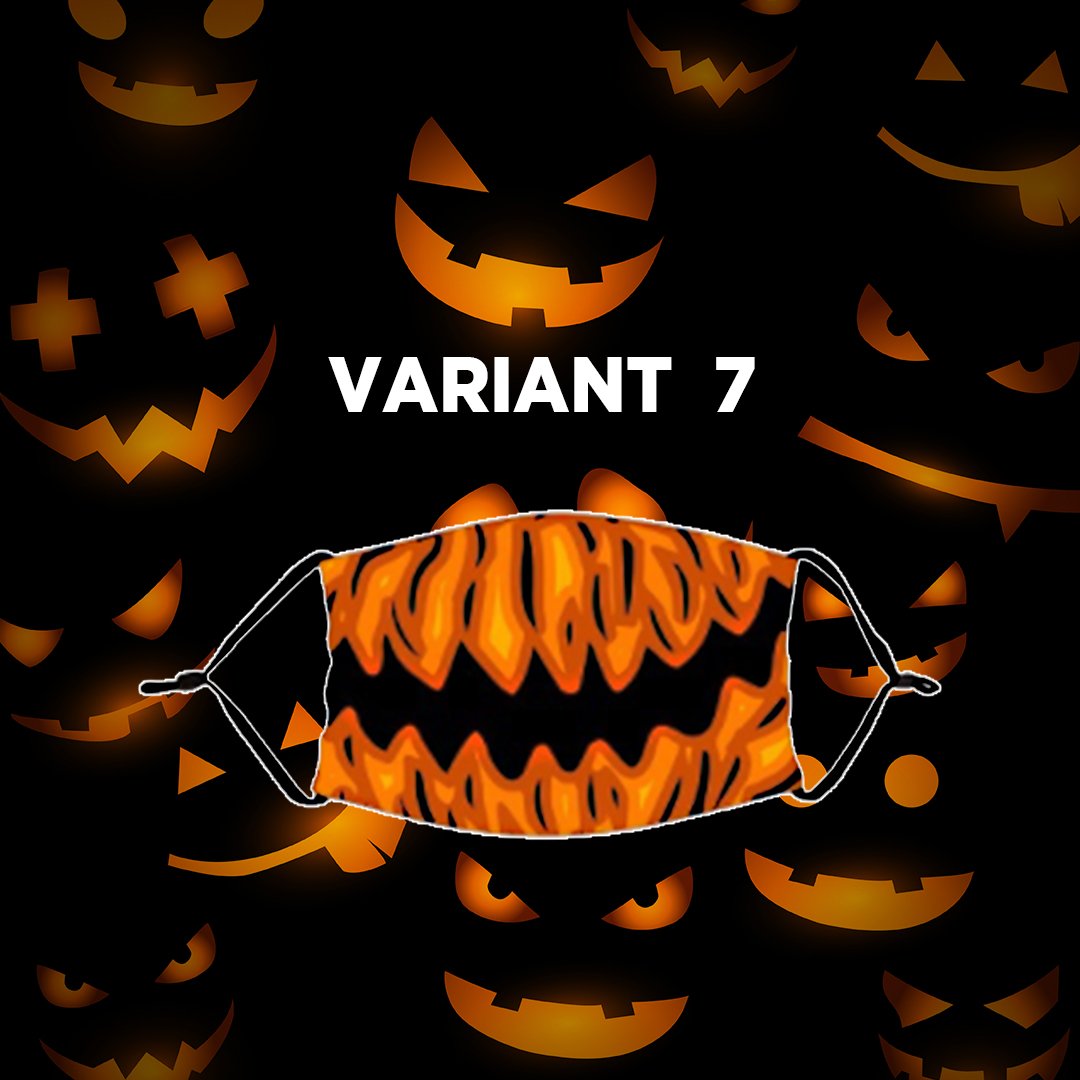 Reusable Halloween Face Mask with Activated Carbon Filter