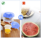 Reusable Stretch n' Seal Lids - 6 Piece Set