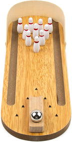 Small Strikes Mini Wooden Desktop Bowling Game