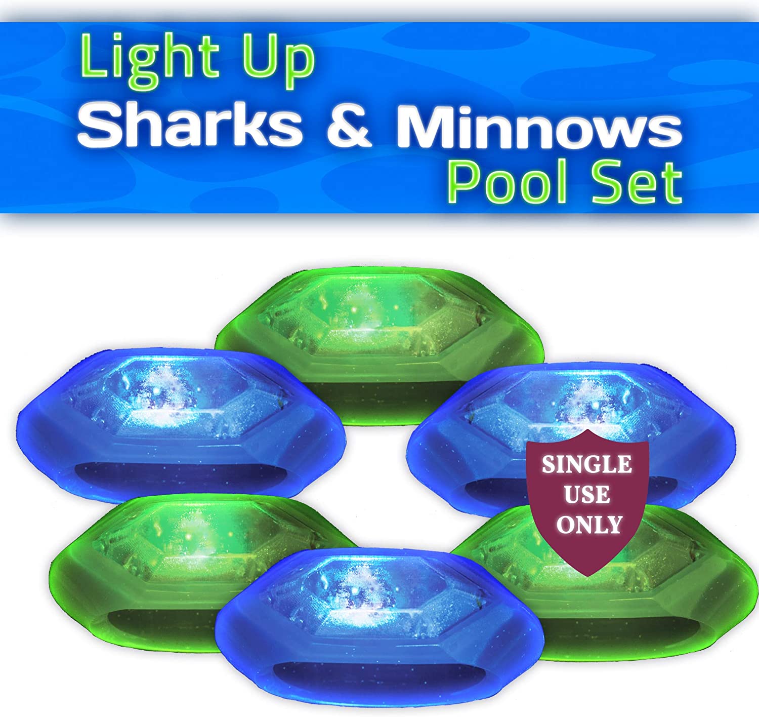 GLOSwim LED Pool Tag Bracelets