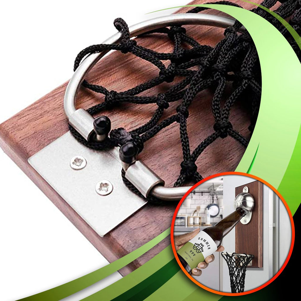 SportsQ Wall Mounted Basketball Bottle Opener