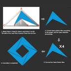 KIXX Multifunction Floor Drain Triangle Ruler