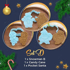 Food Fan Christmas Cookie Mold Set