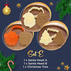 Food Fan Christmas Cookie Mold Set