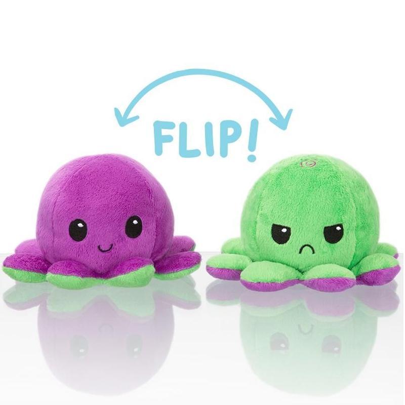Kiddies Reversible Flip Octopus Stuffed Plushie