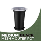 Orchid Double Planter with Mesh Pot