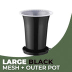 Orchid Double Planter with Mesh Pot