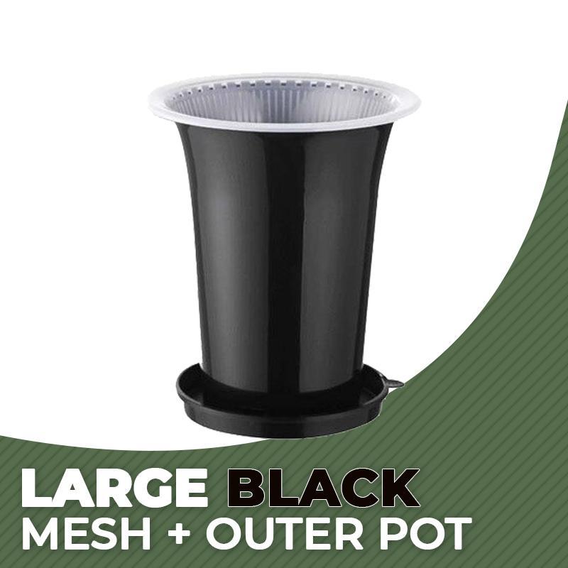 Orchid Double Planter with Mesh Pot