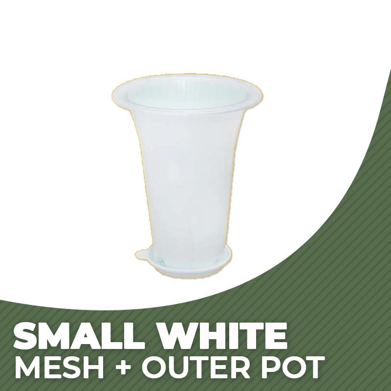 Orchid Double Planter with Mesh Pot