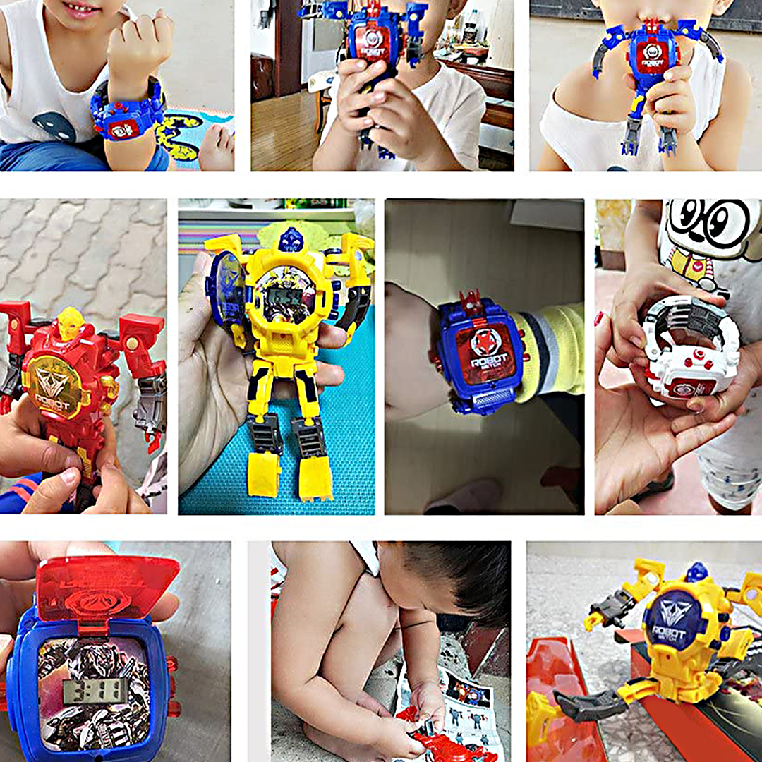 VPTime Digital Transforming Robot Watch