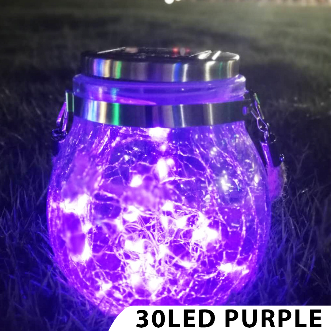 SolarLED Crystal Ball Hanging Lamp