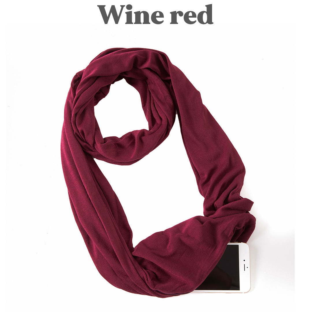 PoshSecret Travel Infinity Scarf With Secret Pockets