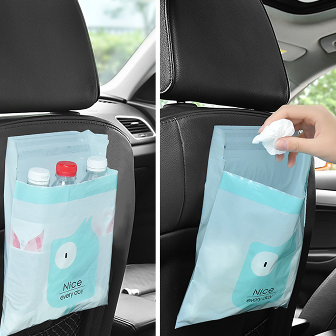 HYHM Easy Stick-On Disposable Car Trash Bags