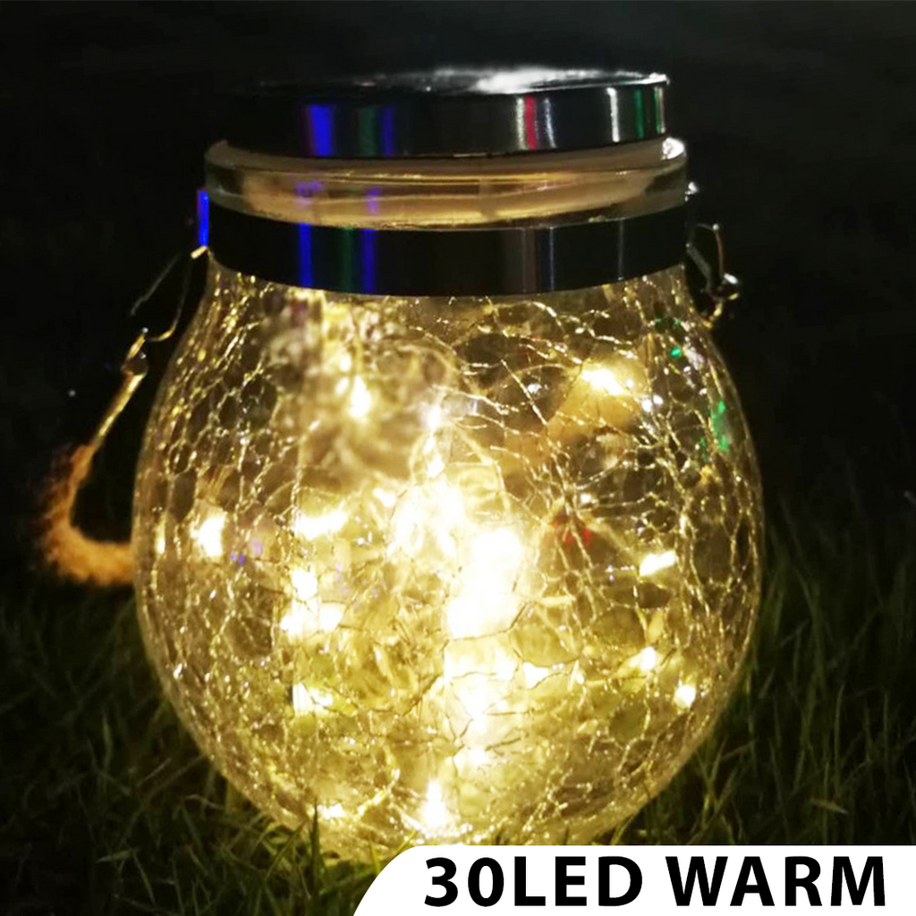 SolarLED Crystal Ball Hanging Lamp